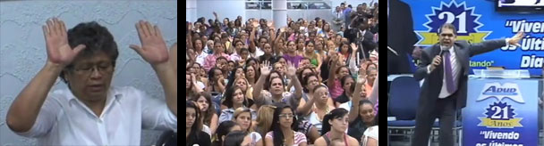 GOSPEL Foto/Imagem Marlene Mattos faz oração de conversão na igreja Assembleia de DEUS liderada pelo pr Marcos Pereira Noticia religião