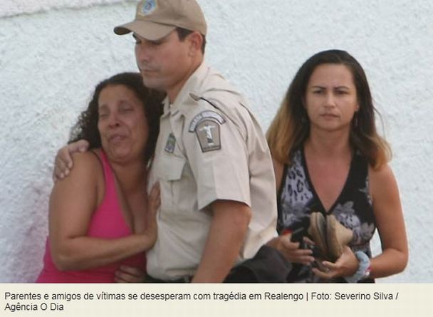 imagens e fotos dos mortos no atentado a escola do rio de janeiro - muitos corpos no colegio